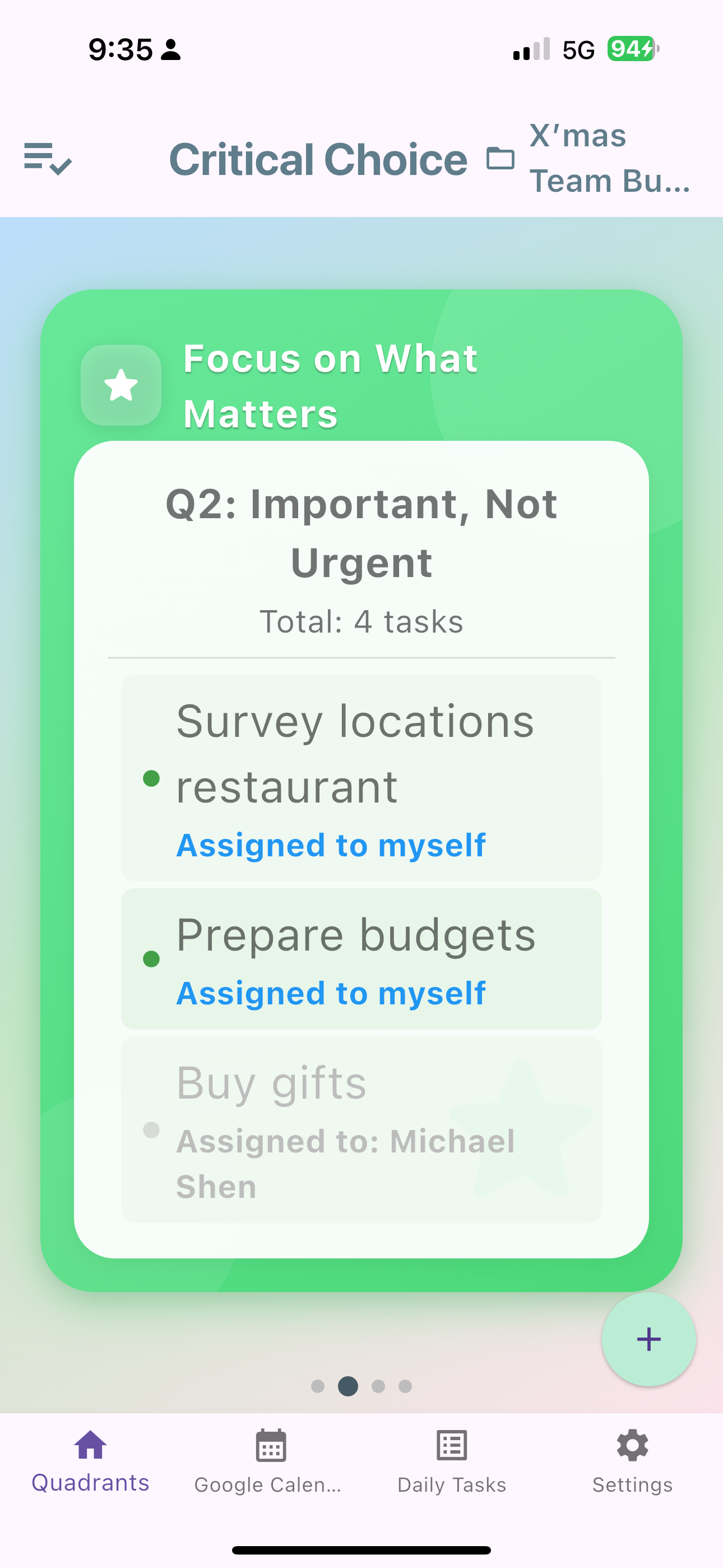 Team collaboration features